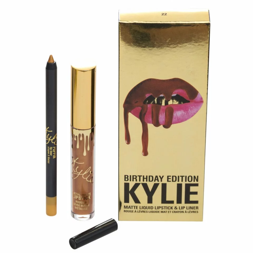Блеск для губ Набор Kylie Birthday Edition матовый блеск+карандаш Poppin 10386