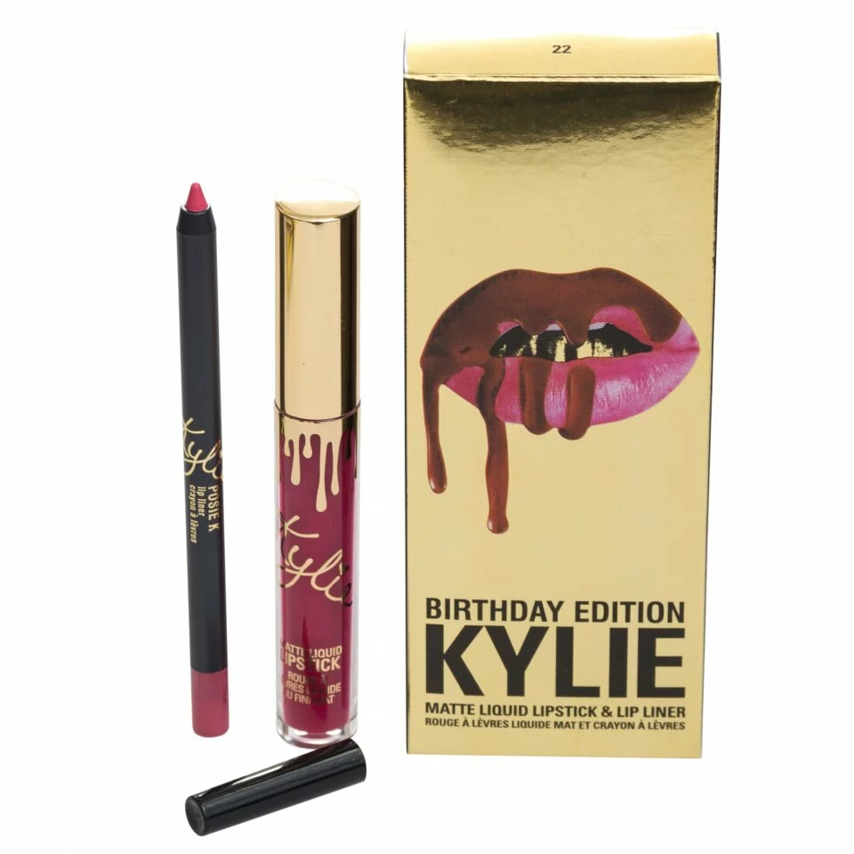 Блеск для губ Набор Kylie Birthday Edition матовый блеск+карандаш Posie K 10083